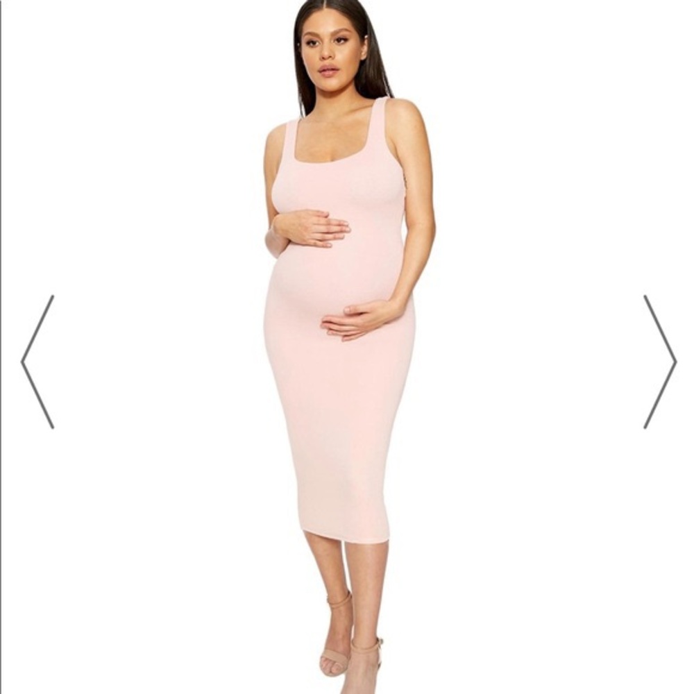Naked Wardrobe Mama Pink Tank Dress